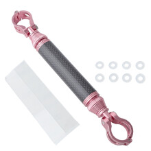 High Strength Aluminum Carbon Fibre Bike Light Holder with Corrosions Resistance 14CM pink