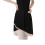 Ballet Skirt for Professional Double Layer Contrast Machine Washable Feature Black S 1