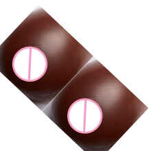1Pair Skin Like Teardrop Breast Forms Soft Elastic Material for Daily Dark complexion XL