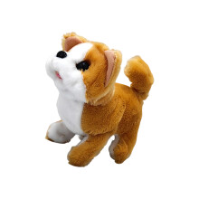 Lovely Electric Robot Dog Toy Realistic Plush Puppy Stuffed Animal For Children Shiba Inu