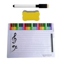 Reusable Music Staff Whiteboard Double Sided Classroom Teaching Aid Erasable