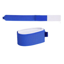2Pcs Adjustable Ski Wraps Ties Fastener Strap Storage Ties with Protective Pad Blue