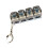 LED Light Up Button Keychain Relaxation Tool Mechanical Keyboard Stress Transparent black 1