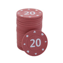 100Pcs Poker Cards Game Casinos Counting Game Entertainment Chip Entertainment 20