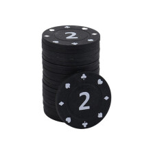 100Pieces Money Chip Gambling Poker Game Mahjong Playings Other Recreations Game 2