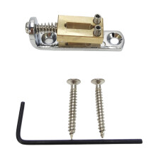 Single Individual Bridge Saddles Tailpiece with Screws Single Bridge Saddles Set Silver