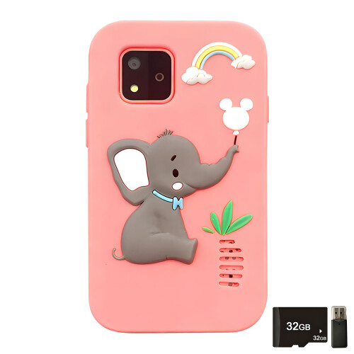 Boys Present Digital Toy Offering Camera and Learning Games Experience pink elephant