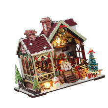 Holiday Themed Building Landscape Building Set With Safe Wooden Materials