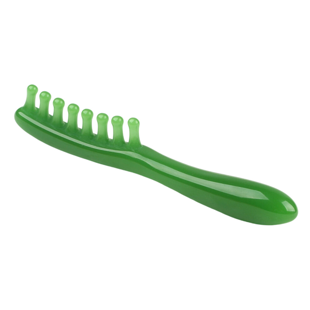 Green Gentle Scalp Massage Comb For Head Neck Relaxation For Headache Relief