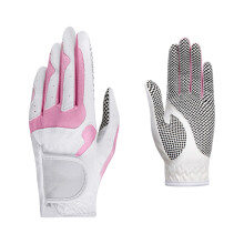 1 Pair Slip Resistant Golf Gloves Suitable for Women Secure Hold White powder ER1