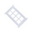 Easy Assembly White Dollhouses Window For Creative Decoration Projects M 1