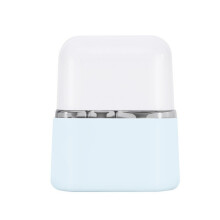 Hygienic Wide Mouth Bottle Flexible Plastic Construction Compact For Skincare Blue 3