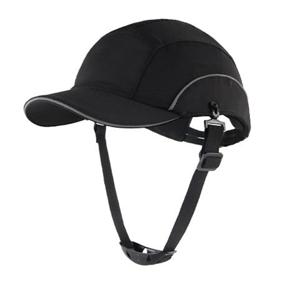 Outdoor Safety Hat Shock Absorption Headgear Breathable Sports Protective Hat Black 7696002357568