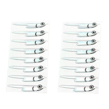 Artificial Silverside Fish Mask Sticker Hook Tying Materials Fly Tying Shoulders 1 pack