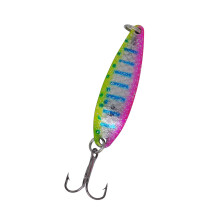 Metal Construction Spoon Lures Casting Spinner Baits Treble Hook Fishhooks Set A05