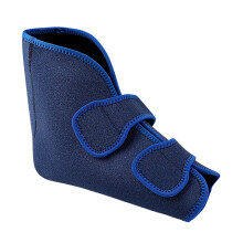 Adjustable Foot Splint Protector with Inner Ice Pack For Surgical Recovery Navy blue