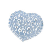 Easy Clean Mushroom Maple Leaf Heart Silicone Nail Art Mold For Home DIY 25