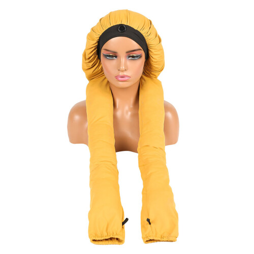 Sleep Cap Breathable Satins Braid Cap Adjustable Design For Women Nighttime GY