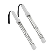 2pcs Thickened Fitness Cables with Comfort Pulls for Strong Workout Meetings Gray