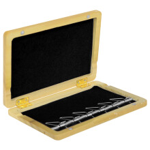 Protective Bassoon Reed Case Holds 6 Reed Walnut Wood With Secure Wall Hook