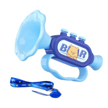 Small Trumpet Musical Toy for Children Entertainment and Educational Learning Blue