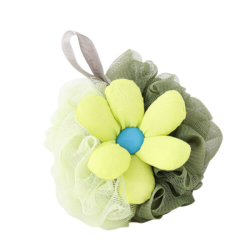 Soft Flower Design Bath Puff Quick Foaming Shower Puff Effortlessly Lathering 1