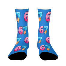 Cartoon Sport Socks Light Weight Breathable Polyester Fabric Athletic Socks 15
