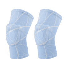 Childrens Athletic Knee Guards Basketball Training Gear Shock Absorption Nonslip Blue M
