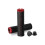 1 Pair Bicycles Handle Cover Handlebars Grip Shock Absorbing Bikes Handle Grip Black Red 1