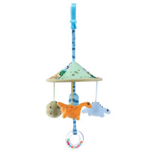 Musical Developmental Toy For Crib Strollers Includes Textured Teether Companion pattern 8
