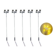 Detailed Miniature HO Scale LED High Mast Light for Various Model styles 5 warm white