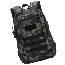 Heavy Duty Trekking Backpack Hiking Backpack Multiple Compartment For Riding Dark night