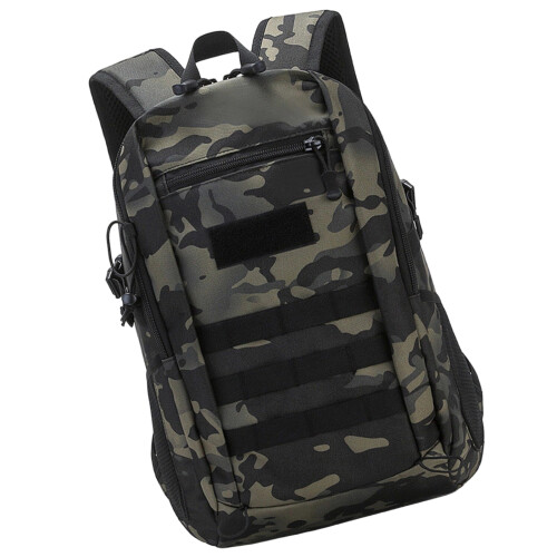Heavy Duty Trekking Backpack Hiking Backpack Multiple Compartment For Riding Dark night