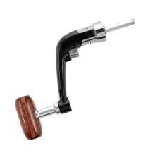Fishing Rod Power Handle Reel Crank Rocker Arm Grips Fishing Accessory large wooden handle