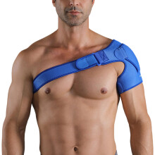 Adjustable Neoprene Shoulder Brace For Muscle Support During Training Blue