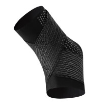 Breathable Adjustable Ankle Guard With Reinforced Polyester For Athletic Gym M Black