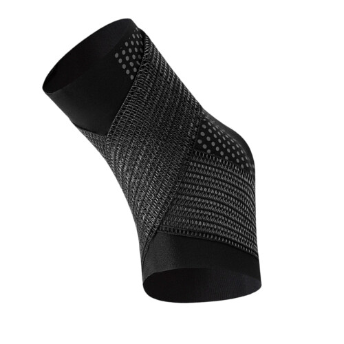 Breathable Adjustable Ankle Guard With Reinforced Polyester For Athletic Gym M Black
