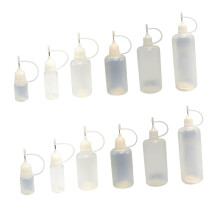 Liquid Control Bottles Stainless Steel Applicator for Skincare Formulations 12pc B