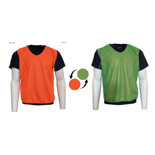 (2-3 Years, Orange/Green) Precision Childrens/Kids Reversible Mesh Training Bib 2