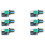 6PCS Computer Case Fan Governor PWM Speed Controller 12V Single Way 4 Pin Low-Power Silent Fan Governor Controller 1