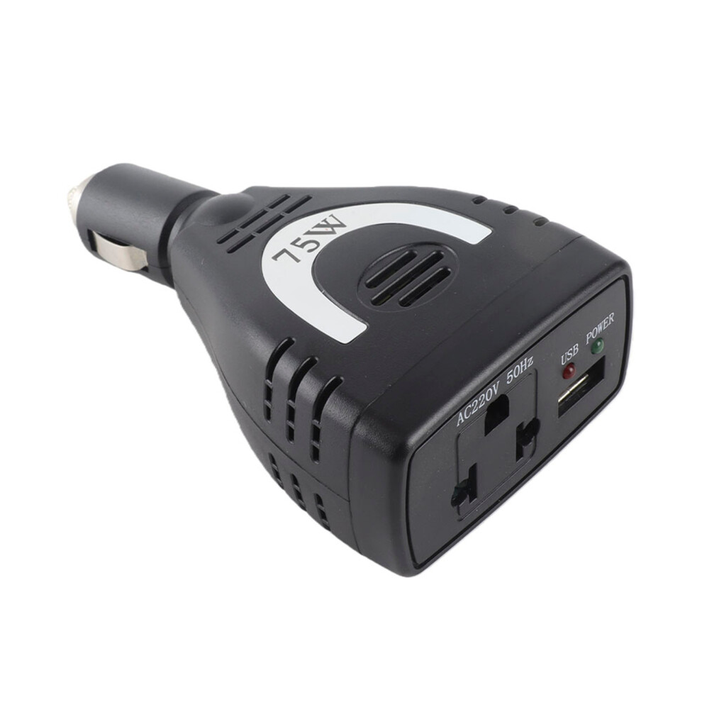 75W Car Power Inverter With Usb Charger 12V-220V 7293282027909