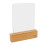 Lampe de Lecture LED à Intensité Variable, 3 Couleurs, Lampe de Lecture Plate, Rechargeable, avec Base en Bois 1