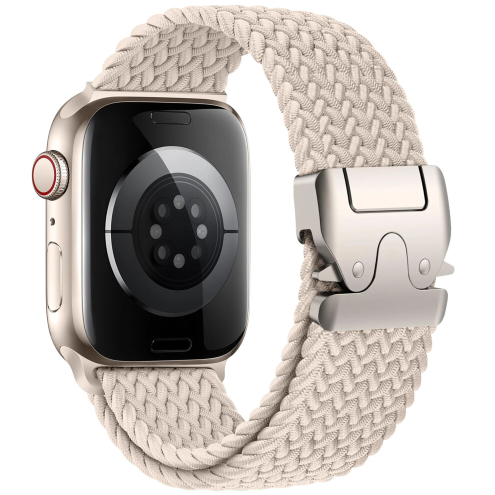 Parachute Straps For Apple Watch 11 10 Braided Bracelet Correa Iwatch Series 9 8 Se 6 7 Starlight | Band Width: 38 40 41 S10-42Mm 5051227671028