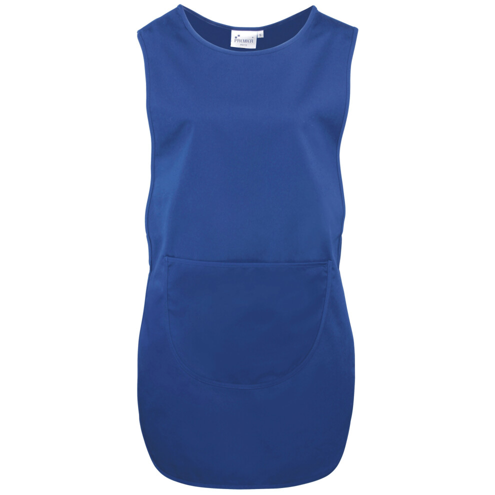 Premier (S, Royal) Ladies/Womens Long Length Pocket Tabard / Workwear