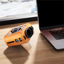 Outdoor Portable Waist Fan Hanging Neck Fan Strong Wind with Power Bank for Sports Courier Outdoor Working
