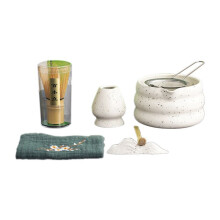 Matcha Grönt Tevisp Teredskap Japansk Ceremoni Bamboo Chasen Teverktyg Teborste Utsökt Matcha-Kit för Teaset Vit