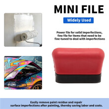 Denibbing File, Paint File Tool, Two Sided -File Blade for Repairing Paint Retention, Stains Cars, Drawing Boards