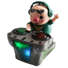 Kinderspeelgoed DJ Rock Varken Elektrisch Popspeelgoed Lichte Muziek Leuk Elektronische Feestpop Varken Waggelt Dansen Muzikaal Speelgoed
