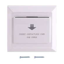 Hotel Room Card Saver Hotel Saving 220V Voltage 40A Insert for Hotel Room Electronic White