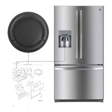 241688701 Refrigerator Dispenser Ice Chute Door Seal Replaces 5304421629,Dispenser Door Flap for
